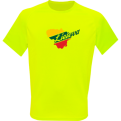 Sportiniai Marškinėliai Lietuva (Neon Yellow)