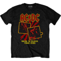 AC/DC Back in Black Tour 1980 Marškinėliai