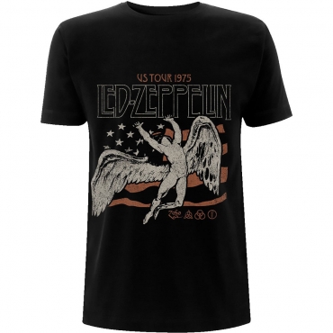 Led Zeppelin US 1975 Tour Flag Tee