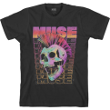 Muse Mowhawk Skull Marškinėliai