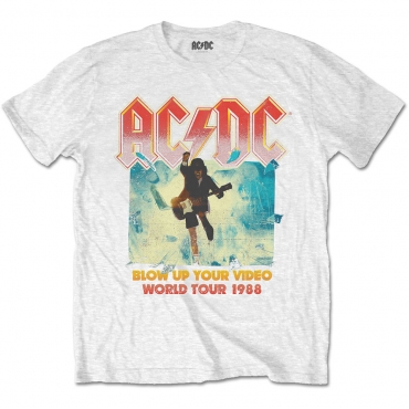 AC/DC Blow Up Your Video Balti Marškinėliai