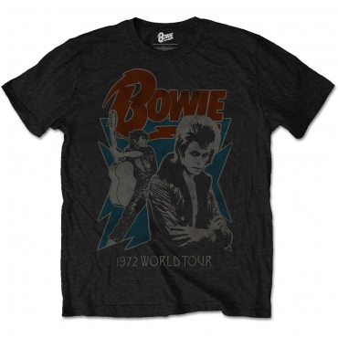 Dawid Bowie 1972 World Tour Marškinėliai