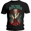 Five Finger Death Punch Lady Muerta Marškinėliai  