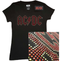 AC/DC Full Colour Logo Moteriški Marškinėliai