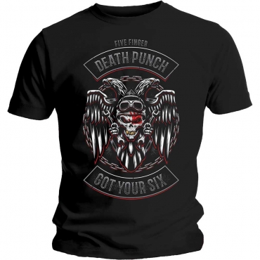 Five Finger Death Punch Biker Badge Marškinėliai  