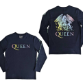Queen Rainbow Crest Marškinėliai Ilgomis Rankovėmis