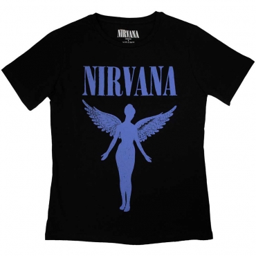 Nirvana Angelic Blue Mono Moteriški Marškinėliai