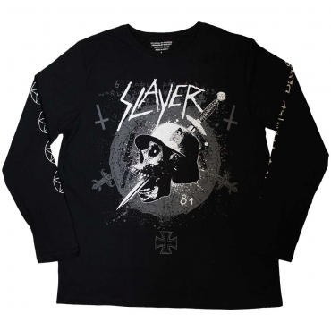 Slayer Dagger Skull Marškinėliai Ilgomis Rankovėmis