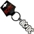 AC/DC Logo Mono Keychain thumbnail