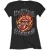 The Rolling Stones Flaming Tattoo Tongue Moteriški Marškinėliai thumbnail