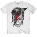 David Bowie Halftone Flash Face Marškinėliai