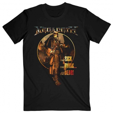 Megadeth The Sick, The Dying … And the Dead Circle Album Art Marškinėliai