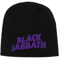 Black Sabbath Purple Logo Žieminė Kepurė