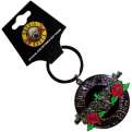 Keychain Guns N Roses Silver Circle Logo