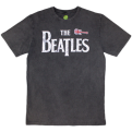 Marškinėliai The Beatles Guitar & Drop T Stone Wash