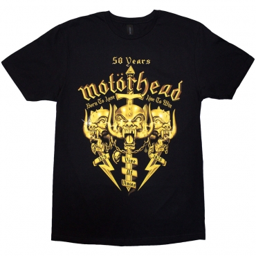 Marškinėliai Motorhead 50 Years Swords & Warpig 
