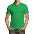 Green polo shirt with Vytis