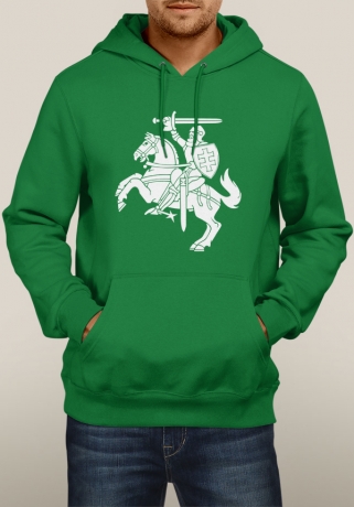 Green Hoodie vith Vytis