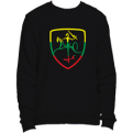 Colored Vytis Black Crew Sweatshirt