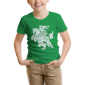 Žali Vaikiški Marškinėliai Su Vyčiu