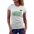 Lietuva Basketball Moteriški Marškinėliai 