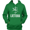 Green Hoodie With Big Vytis