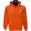 Stylized Vytis Patch Orange Hoodie