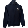 Stylized Vytis Patch Hoodie With Zipper