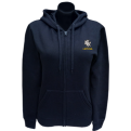 Stylized Vytis Patch Ladies Hoodie With Zipper