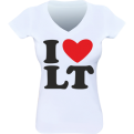 I Love LT Moteriški Marškinėliai