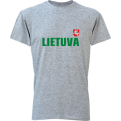 Marškinėliai Lietuva Su Vėliavėle Ant Nugaros