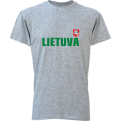 Lithuania Tee With Flag On The Back