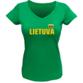 Ladies Tee Lithuania With Vytis On The Back