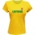 Ladies Tee Lithuania With Flag On The Back thumbnail