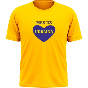 Mes Už Ukrainą Marškinėliai