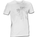 White Tee With Silver Vytis