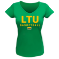 LTU Basketball Moteriški Žali Marškinėliai