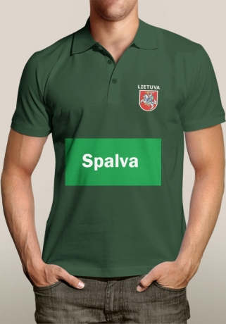 Polo Marškinėliai Vytis Lietuva (Dydis XXL, Šviesiai žali)