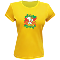 Lithuania Yellow Ladies Tee