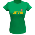 Ladies Tee Lithuania With Flag On The Back