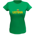 Moteriški Marškinėliai Lietuva Su Vyčiu Ant Nugaros