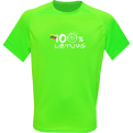 Sportiniai Marškinėliai 100 Procentų Lietuvis (Neon Green)
