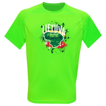 Tee Lithuania Sporty Neon