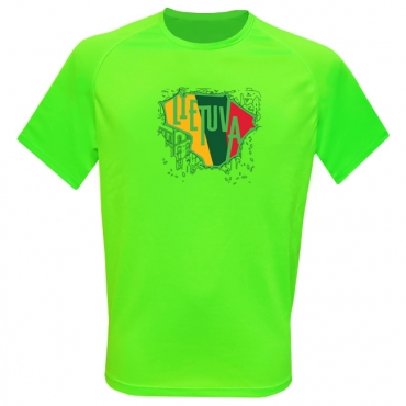 Tee Lithuania Sporty Neon
