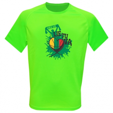 Tee We Are For Lithuania Sporty Neon