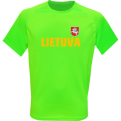 Sportiniai Marškinėliai Lietuva (Su Vėliavėle Ant Nugaros)