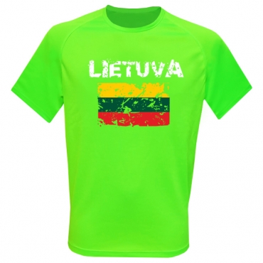 Tee Lithuania Sporty Neon