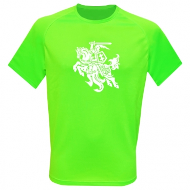 Sportiniai Marškinėliai Stilizuotas Vytis (Neon Green)