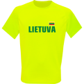 Tee Lithuania Sporty Neon Yellow