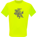 Sportiniai Marškinėliai Stilizuotas Vytis (Neon Yellow)